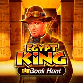 Portada de Egypt King Book Hunt, tragamonedas de Swintt